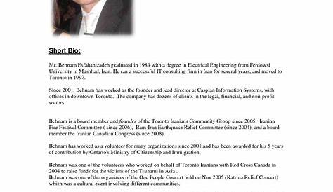 Professional Bio Template Word Best Of 38 Biography Templates with