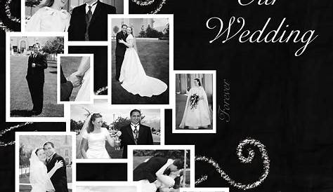 Wedding scrapbook page idea #seemoreweddingideas Love this layout and