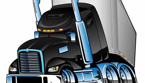 truck semi trailer for transportation of goods vector illustration