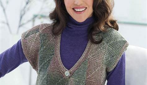 Free Sleeveless Pullover Knitting Knitted Vest Patterns For Ladies