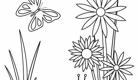 full page spring printable coloring pages - Clip Art Library
