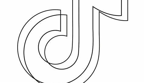 TikTok Sign Coloring Pages - XColorings.com