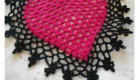 Free Valentine Crochet Doily Patterns 7 Hearts Around