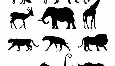 Animals Shapes Silhouettes Vectors (.eps) Free Vector Download - 3axis.co