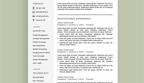 Free Word 2013 Resume Templates Downloadable For