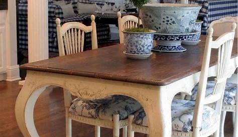 French Country Farmhouse Dining Table