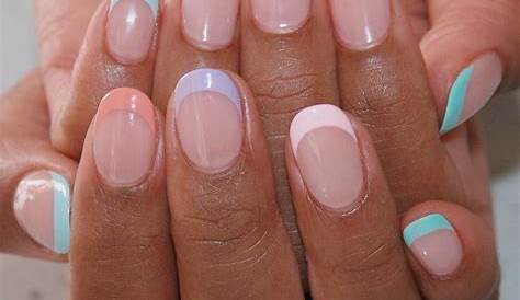 French Manicure With Color 50 Amazing Designs Cute Nail Arts 2021