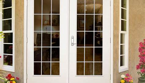 French Patio Doors Outswing Home Depot AWP 72 In. X 80 In. Aluminum White Prehung RightHand