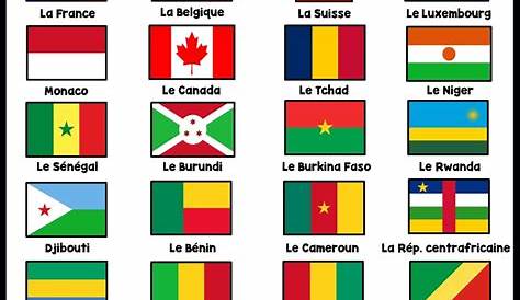 French Speaking Country Flags