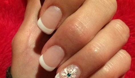 French Tip Christmas Nails