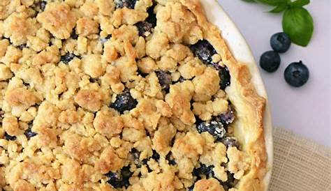 Fresh Blueberry Crumb Pie - Cooking with Curls