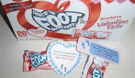 Fruit By the Foot Mini Feet Strawberry Valentine Rolls Fruit Flavored