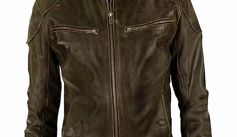 Frye Cafe Racer Leather Jacket in Brown for Men - Lyst