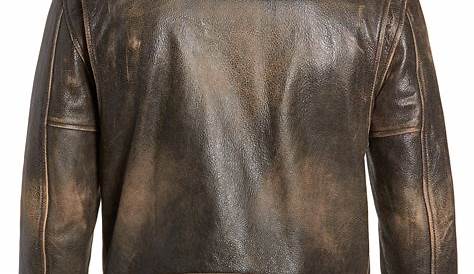 Frye Distressed Leather Jacket - Clothing - WF820407 | The RealReal