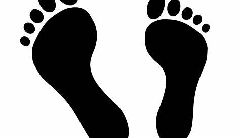 Two black man footprints isolated on white 1635188 Vector Art at Vecteezy