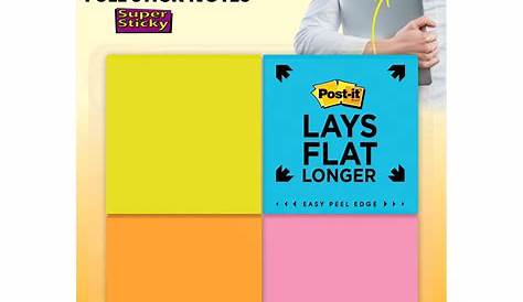 Post-It Large Super Sticky Notes 4 Pack, 6in x 8in, Rio de Janeiro