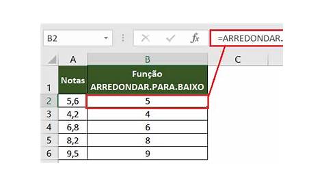 Arredondar para baixo para o número inteiro mais próximo no Excel com a