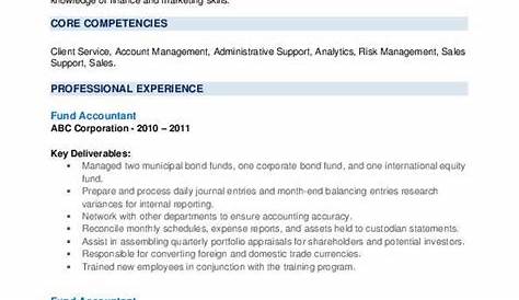 Fund Accountant Resume Example for 2023 | Resume Worded