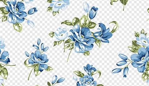 Vector Blue Flowers PNG Background | PNG Arts