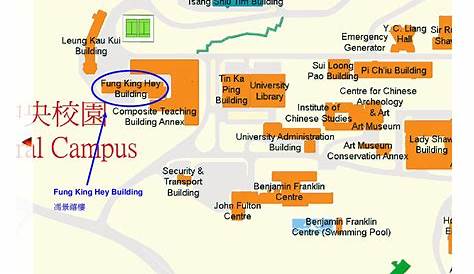 Campus Map of Fung King Hey by Faculty of Business Administration, The