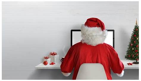 5 Santa Themed Xmas Zoom/Teams Backgrounds - Funny Meeting Backgrounds
