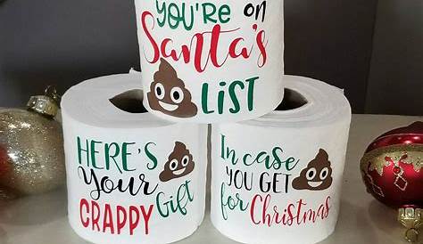 Funny Christmas Toilet Paper BUY4 Get 1 free Gag Gift - Etsy