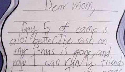 And Sometimes Kids Write The Most Hilarious Letters From Camp