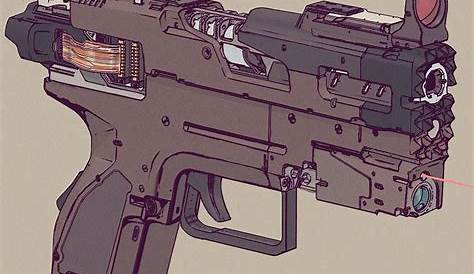 J-Wick by peterku pistol gun weapon plasma energy bullet future