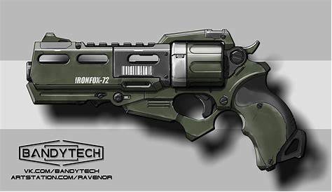 ArtStation - KT-91 - Semi-Automatic Revolver Concept, John Kilbride