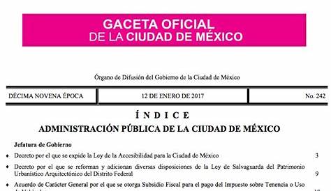Gaceta Oficial CDMX 19 JUNIO 2019 | Privacidad de la información