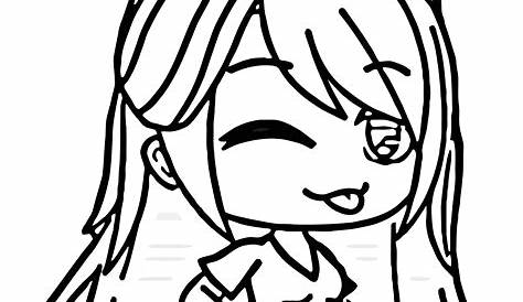 Gacha Life Coloring Pages chibi for Girls - Free Printable Coloring Pages