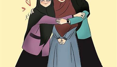 Contoh Gambar Ilustrasi Kartun Muslimah +1001 Gambar Kartun Muslimah