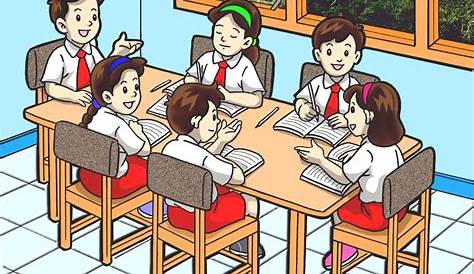 Mewarnai Gambar Anak Belajar Kelompok Kartun Doraemon Bahasa - IMAGESEE