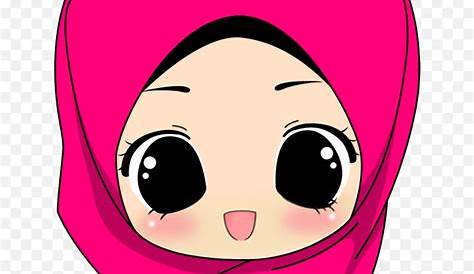 Ilustrasi wanita, Gambar Kartun Hijab Muslim Islam, muslim, anak, wajah