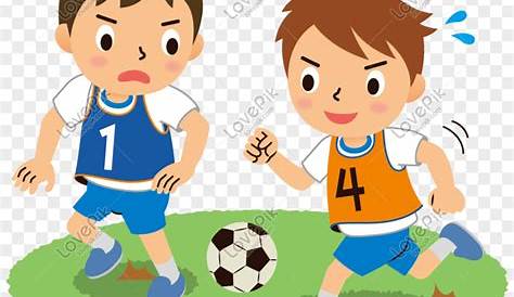 Gambar Kartun Anak Sedang Bermain Sepak Bola / Tujuan Sepak Bola Yang