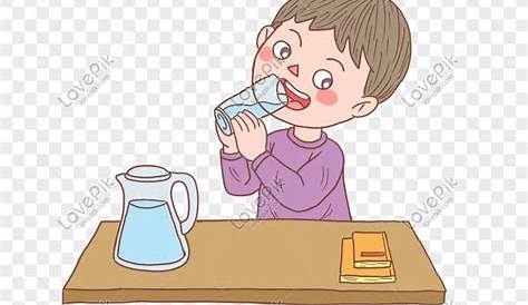 Gambar Anak Laki Laki Itu Sedang Minum Air, Air Minum, Muharram, Minum