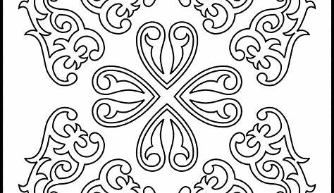 Pola Sketsa Batik Yang Mudah Ditiru Sketsa Motif Batik - Corak batik