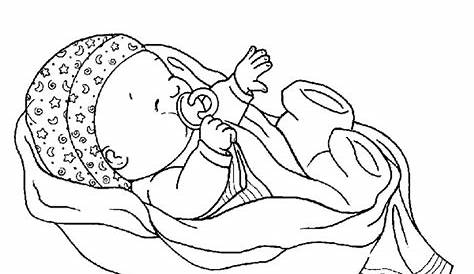 Gambar Bayi Hitam Putih Kartun - Adzka