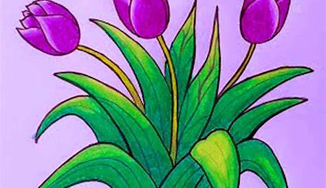 Gambar Bunga Yang Mudah Dan Simple Batik Sketsa Mudah Mewarnai - Riset