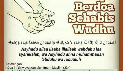 Secangkir bicara: doa selepas wudhu'