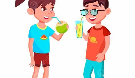 Kartun anak laki-laki, kartun lucu, karakter, minum susu png | PNGWing