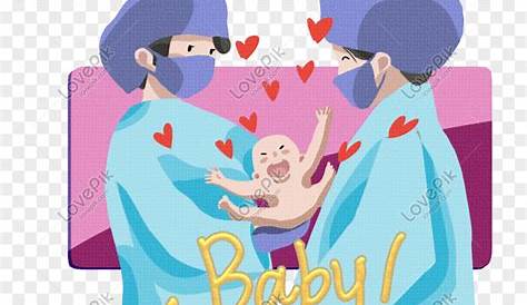 Gambar Penjagaan Bayi Baru Lahir Kartun Merah Jambu Bayi, Poster, Dewan