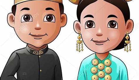Pakaian Tradisional Di Malaysia Kartun - Pakaian Tradisional Di
