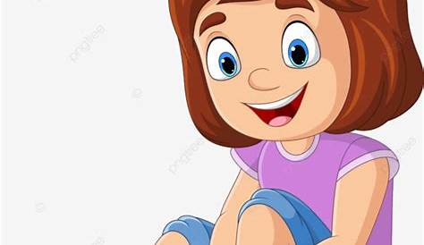 Gambar Kartun Gadis Kecil Mengikat Tali Sepatu, Balita, Memakai, Bayi
