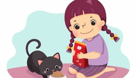 Gambar Gadis Memberi Makan Kucing, Gadis, Siswi, Gadis Jongkok PNG