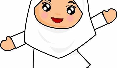Gambar Kartun Murid Sekolah Rendah Lelaki - Premium Vector Muslim Girl