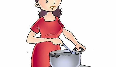 Gambar Orang Memasak Kartun Png : Mother Cooking Png Image And Psd File