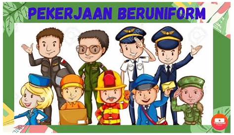 Mewarna gambar pekerjaan beruniform