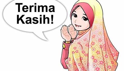 Terkini Gambar Animasi Ucapan Terima Kasih, Animasi Muslimah