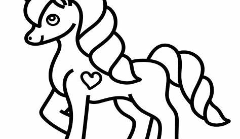 Kuda Unicorn Gambar Mewarnai Kartun / Unicorn Ausmalbild Menggambar